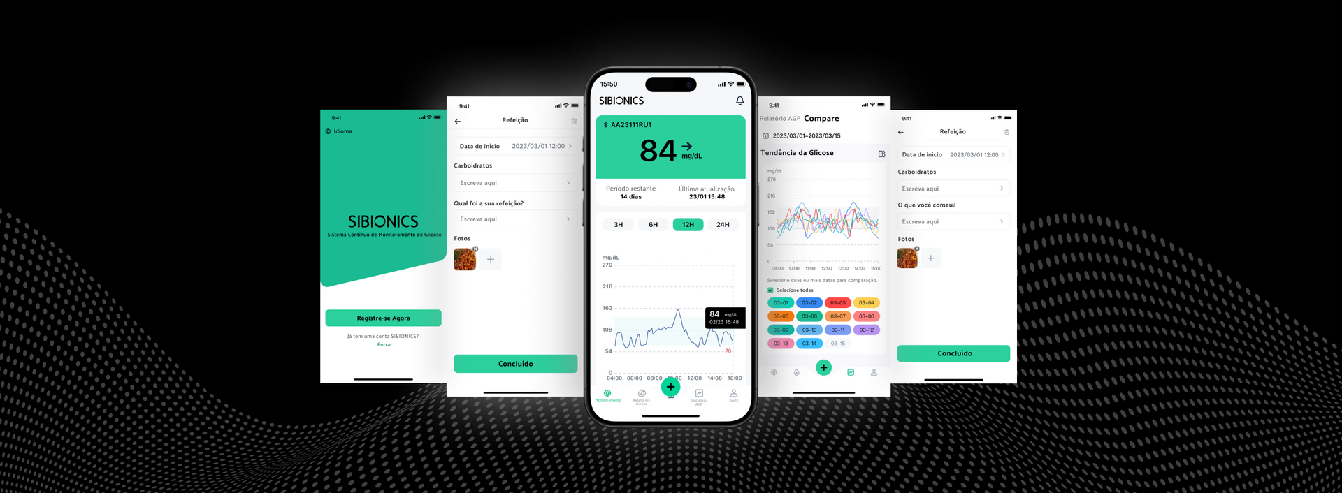Aplicativo SIBIONICS Interface