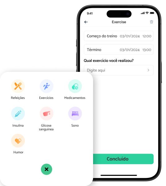Registro de Eventos no App SIBIONICS